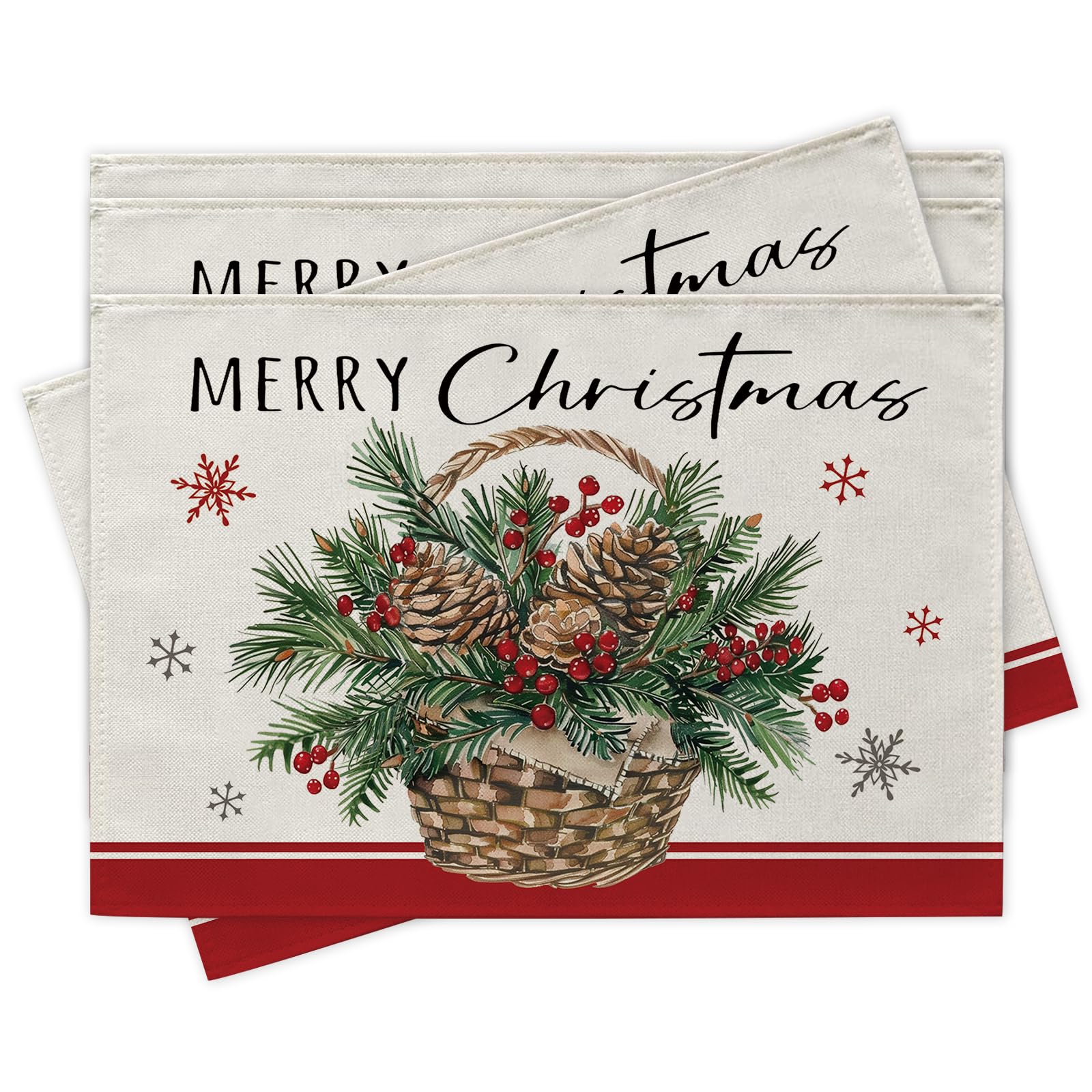 Pink Christmas Tree Placemats Set of 4, Xmas Pine Trees Gold Snowflake Dining Place Mats Table Decor, Winter Holiday Home Kitchen Decoration 4Pcs-12 X18
Pink Christmas Tree Placemats Set of 4, Xmas Pine Trees Gold Snowflake Dining Place Mats Table Decor, Winter Holiday Home Kitchen Decoration 4Pcs-12 X18