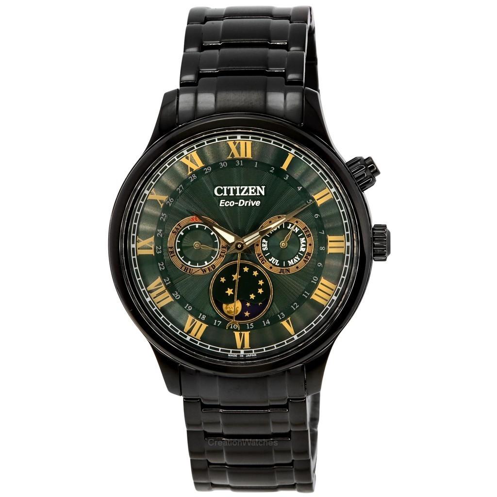 Многофункциональные мужские часы Citizen Eco-Drive Moonphase из нержавеющей стали с зеленым циферблатом AP1055-87X
Многофункциональные мужские часы Citizen Eco-Drive Moonphase из нержавеющей стали с зеленым циферблатом AP1055-87X