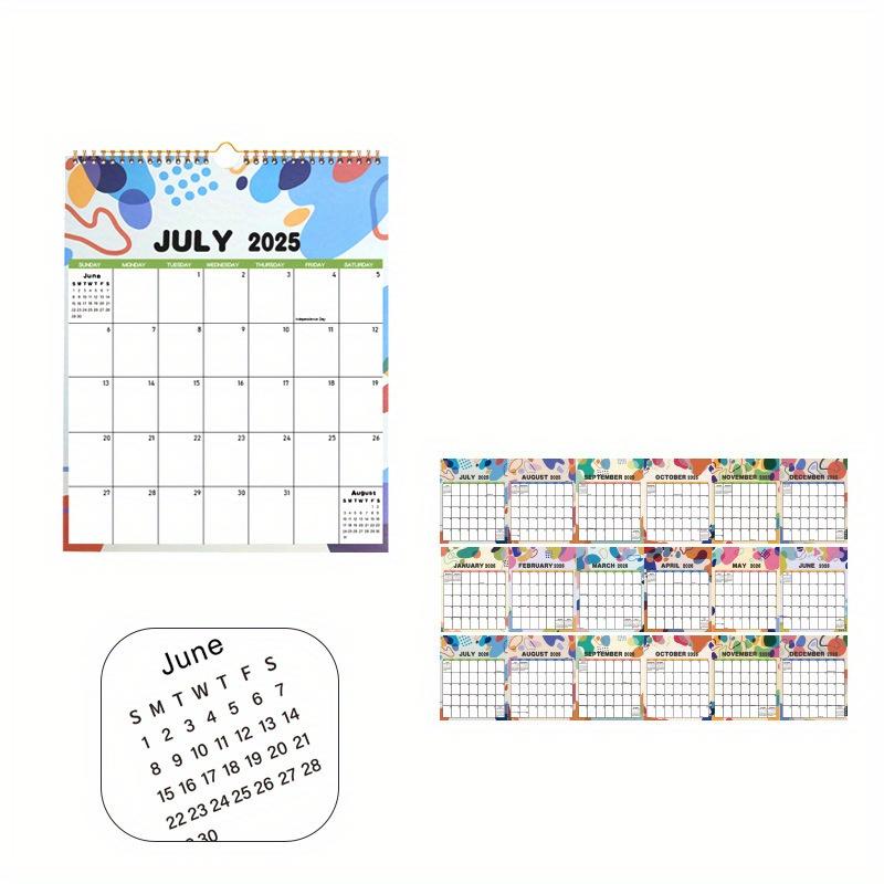 2026 Calendar 18 Months Runs From July 2025 To December 2026 with Hanger Thick Paper Spiral Binding Turn The Page Design
2026 Calendar 18 Months Runs From July 2025 To December 2026 with Hanger Thick Paper Spiral Binding Turn The Page Design