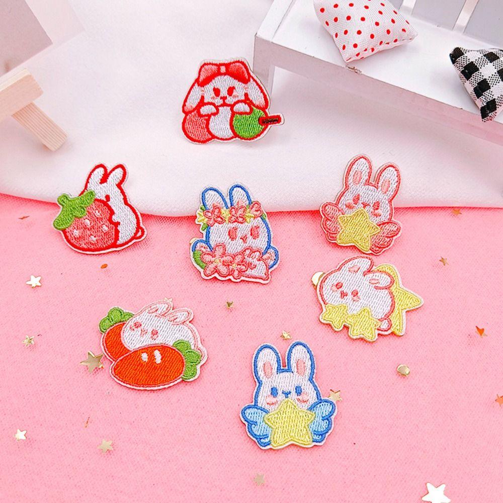 7PCS Cute Clothing Patch Self-adhesive Clothes Appliques Bunny Embroidered Patch Sewing
7PCS Cute Clothing Patch Self-adhesive Clothes Appliques Bunny Embroidered Patch Sewing