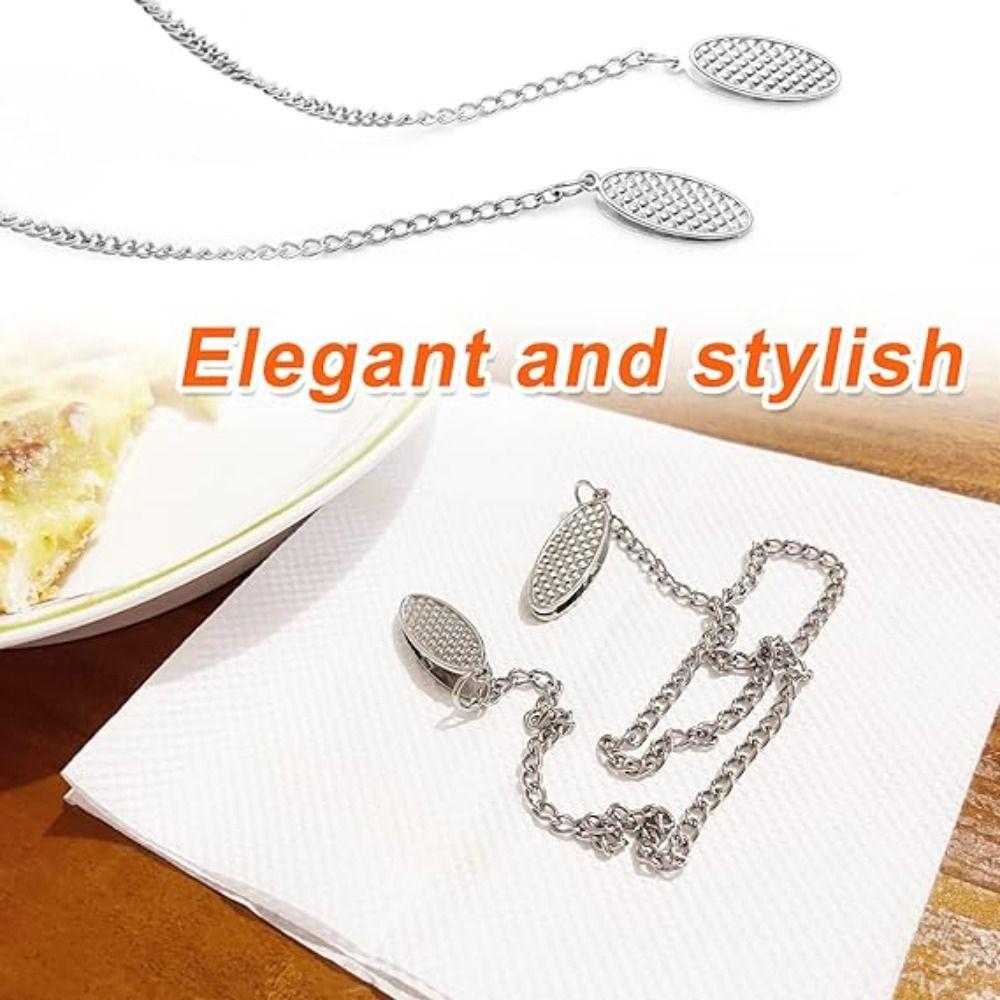 Silver Color Napkin Chain with Clip Alloy Serviette Chain with Clip New Serviette Holder Clip срібний
Silver Color Napkin Chain with Clip Alloy Serviette Chain with Clip New Serviette Holder Clip срібний