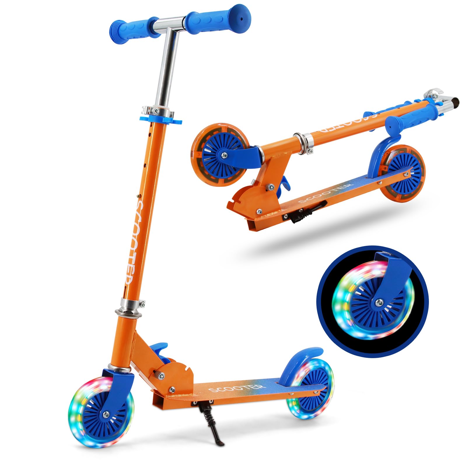 Детский самокат Tenboom Kickboard со светодиодными шинами, легко настраивается по высоте, идеальный подарок для мальчиков и школьных праздников, переносной, складной, оранжевый
Детский самокат Tenboom Kickboard со светодиодными шинами, легко настраивается по высоте, идеальный подарок для мальчиков и школьных праздников, переносной, складной, оранжевый