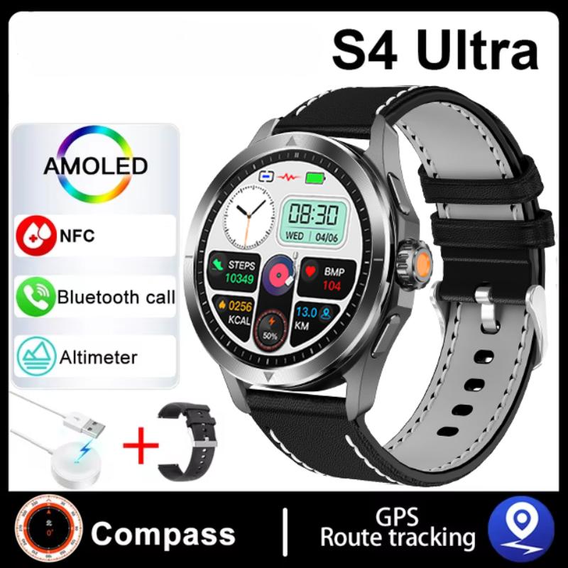 2025 НОВИЙ S4 Ultra Смарт-браслет Чоловічий годинник AMOLED HD Екран Bluetooth Дзвінок GPS Траєкторія NFC Пульс Компас Смарт-годинники Leather чорний
2025 НОВИЙ S4 Ultra Смарт-браслет Чоловічий годинник AMOLED HD Екран Bluetooth Дзвінок GPS Траєкторія NFC Пульс Компас Смарт-годинники Leather чорний