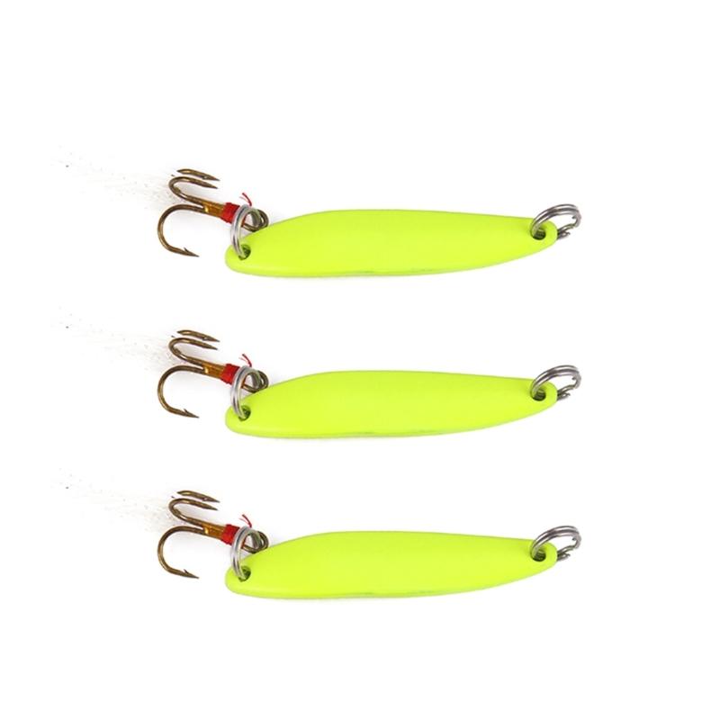 3Pcs Sinking Metal Luminously Spoon Lure Sequins Artificial Hard Baits Spinner Hard Fishings Lure Sequins with Hook
3Pcs Sinking Metal Luminously Spoon Lure Sequins Artificial Hard Baits Spinner Hard Fishings Lure Sequins with Hook
