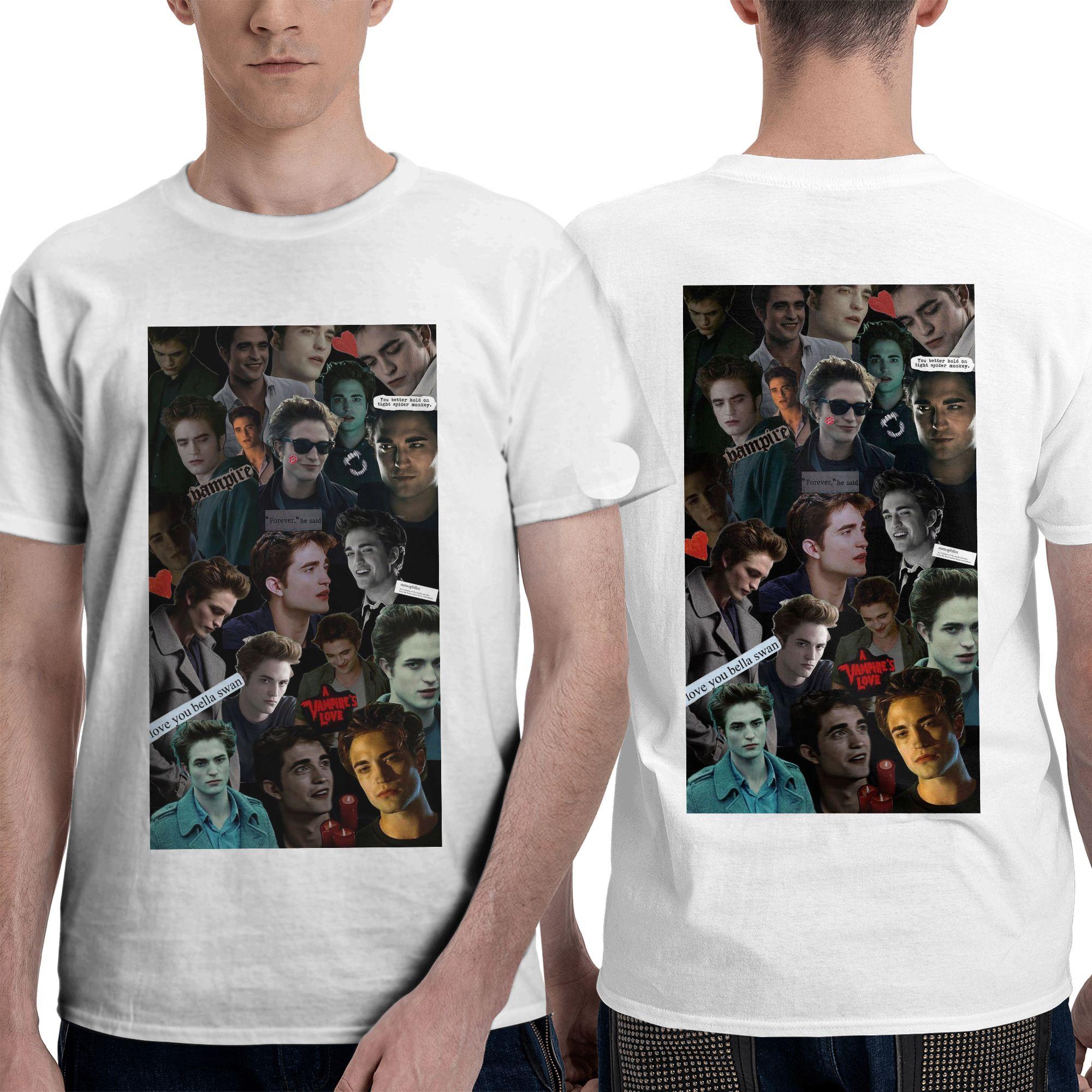 Edward Cullen Twilight Men T-Shirt Double Sided Plus Size T Shirts Men s O-Neck Cotton Tees Short Summer Male 5XL різнокольоровий
Edward Cullen Twilight Men T-Shirt Double Sided Plus Size T Shirts Men s O-Neck Cotton Tees Short Summer Male 5XL різнокольоровий