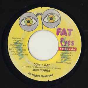 7inch Record MAD COBRA - Duppy Bat NONE Fat Eyes Record 2001 Jamaica Reggae, Ska & Dub Used
7inch Record MAD COBRA - Duppy Bat NONE Fat Eyes Record 2001 Jamaica Reggae, Ska & Dub Used