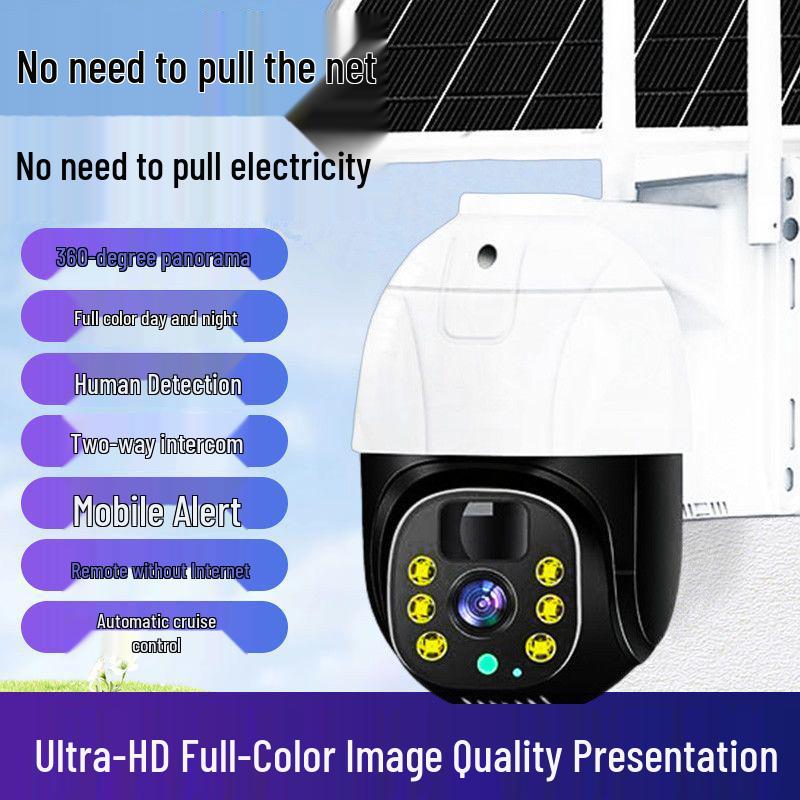 Solar-Powered Wireless Surveillance Camera for Outdoor Use, Remote Mobile Access, Clear Monitoring
Solar-Powered Wireless Surveillance Camera for Outdoor Use, Remote Mobile Access, Clear Monitoring