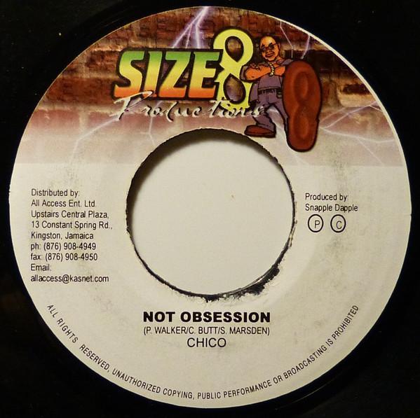 7inch Record CHICO - Not Obsession NONE Size 8 Producti Jamaica Reggae, Ska & Dub Used
7inch Record CHICO - Not Obsession NONE Size 8 Producti Jamaica Reggae, Ska & Dub Used