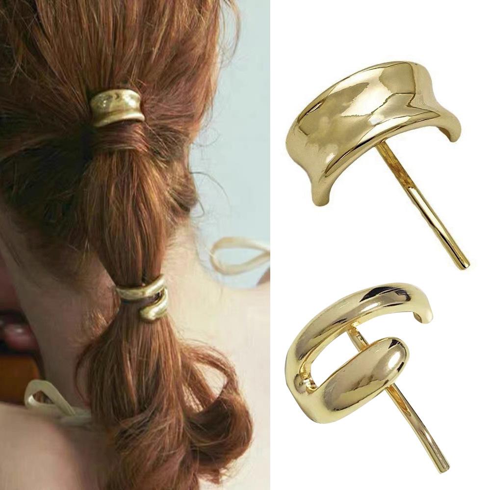 Metal Geometric Chic Metal Hair Clips Simple Hairpin Low Ponytail Hair Claws Women Girls Fashion Hair Stickers Accessories
Metal Geometric Chic Metal Hair Clips Simple Hairpin Low Ponytail Hair Claws Women Girls Fashion Hair Stickers Accessories