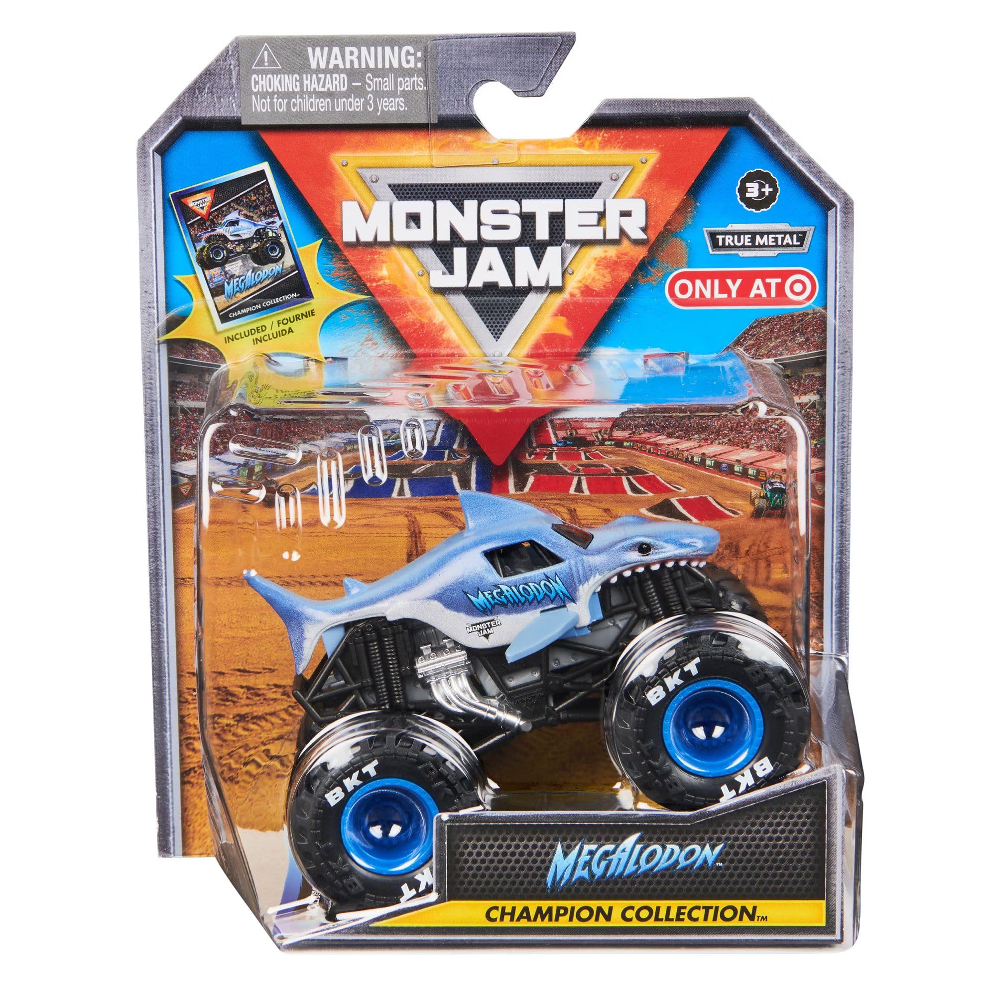 Monster Jam Stadium Series Championship Collection Monster Trucks - 1:64 Scale with Collectible Trading Card (Мегалодон)
Monster Jam Stadium Series Championship Collection Monster Trucks - 1:64 Scale with Collectible Trading Card (Мегалодон)