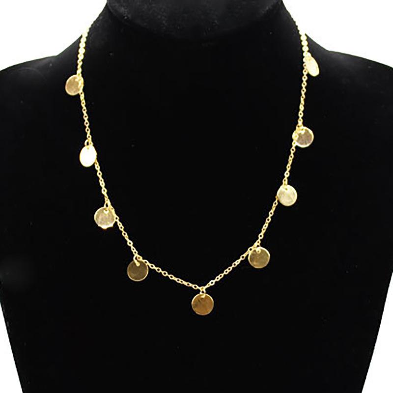 The same style as European and American Rihanna, fashionable personality, white sequins, short necklace neck chain. срібний
The same style as European and American Rihanna, fashionable personality, white sequins, short necklace neck chain. срібний