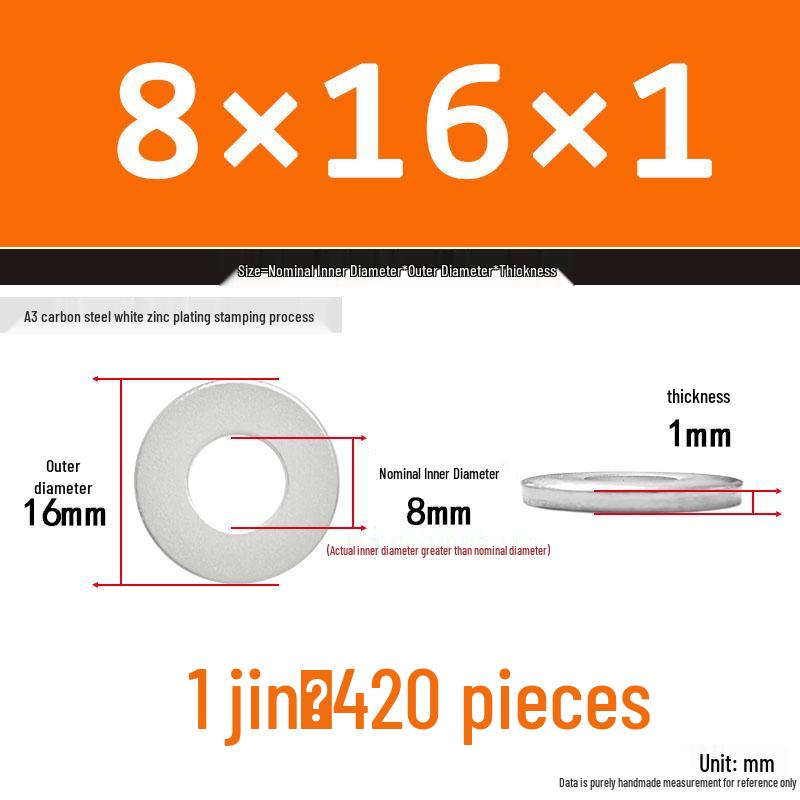 Galvanized Extra Thick Round Metal Flat Washer M3-M62
Galvanized Extra Thick Round Metal Flat Washer M3-M62