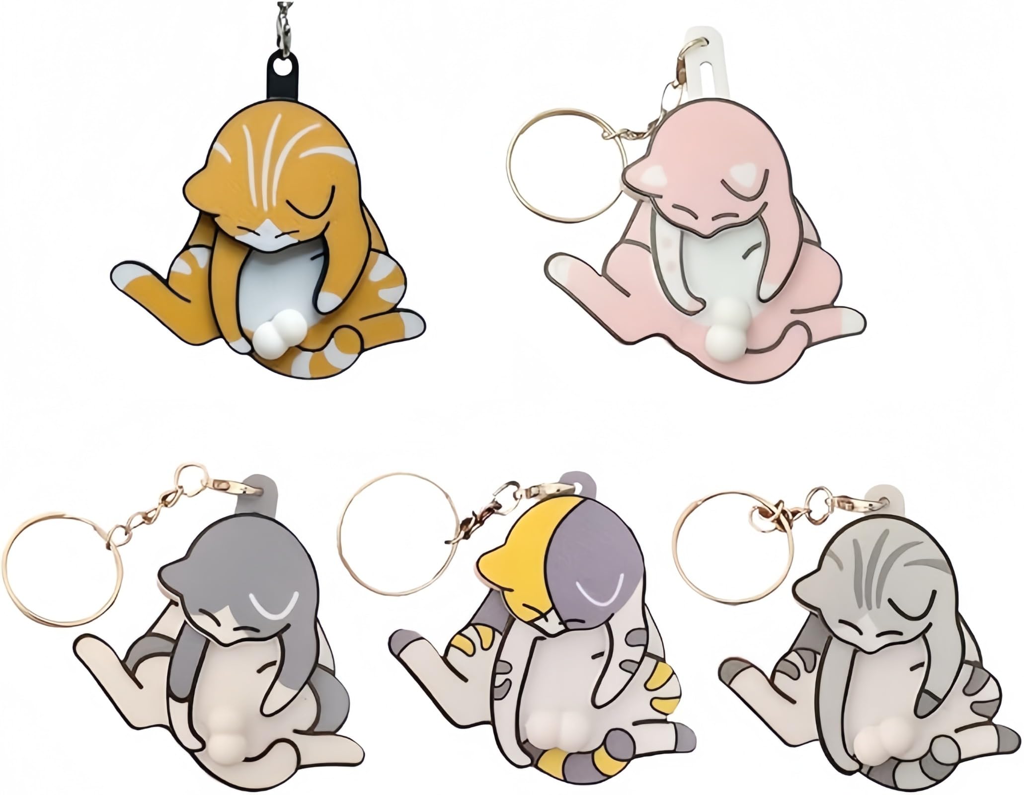 Qztuory Cat Keychain, Funny, Spinning Egg, Pearl, 3D Acrylic, Keychain, Cute, Stylish, Individual, Egg A2
Qztuory Cat Keychain, Funny, Spinning Egg, Pearl, 3D Acrylic, Keychain, Cute, Stylish, Individual, Egg A2