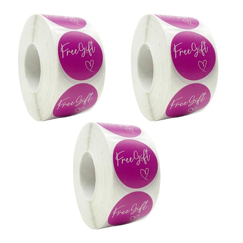 3 Rolls Self-Adhesive Sticker Frees Gift Sticker Small Business Sticker Round Sticker Giveaway Labels for Packing 1
3 Rolls Self-Adhesive Sticker Frees Gift Sticker Small Business Sticker Round Sticker Giveaway Labels for Packing 1