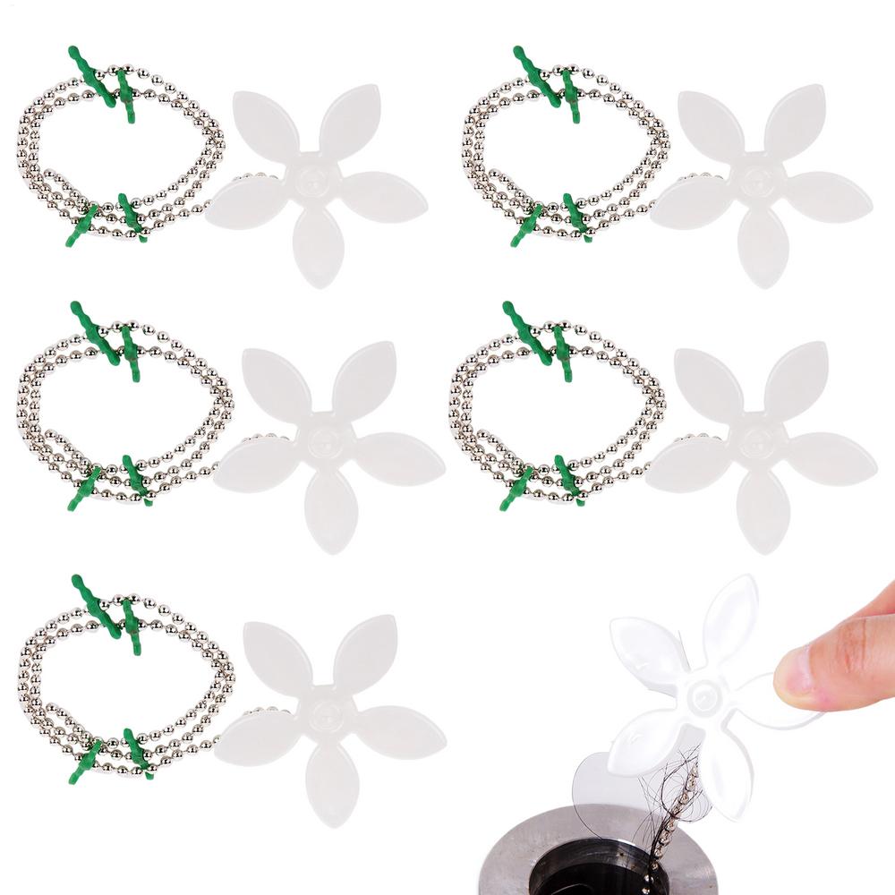 Drain Hair Catcher 5 Piece 40cm Flower Shape Chain for Sink Kitchen Shower Home Hotel Laundry Wet Room RV
Drain Hair Catcher 5 Piece 40cm Flower Shape Chain for Sink Kitchen Shower Home Hotel Laundry Wet Room RV
