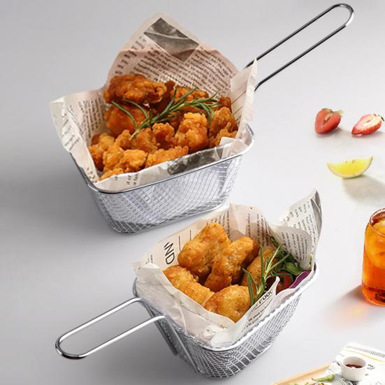Yousheng French Fry Serving Basket Mini Chips Deep Fry Baskets Stainless Steel Food Presentation Strainer Ergonomic Grip Fryer Accessory S
Yousheng French Fry Serving Basket Mini Chips Deep Fry Baskets Stainless Steel Food Presentation Strainer Ergonomic Grip Fryer Accessory S