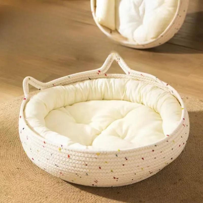 New Four Seasons General Winter Sleeping Home Pet Dog Cat Cotton Rope Cat Dog House Ear Claw Dog Bed 25CM білий
New Four Seasons General Winter Sleeping Home Pet Dog Cat Cotton Rope Cat Dog House Ear Claw Dog Bed 25CM білий