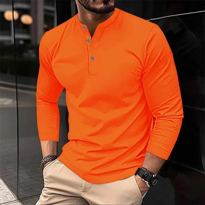 Polyester Fabric Fashionful Casual Outdoor Men s Long Sleeve 3-Button T-Shirt with Solid Color Design Basic Style Comfortable 3XL оранжевый
Polyester Fabric Fashionful Casual Outdoor Men s Long Sleeve 3-Button T-Shirt with Solid Color Design Basic Style Comfortable 3XL оранжевый