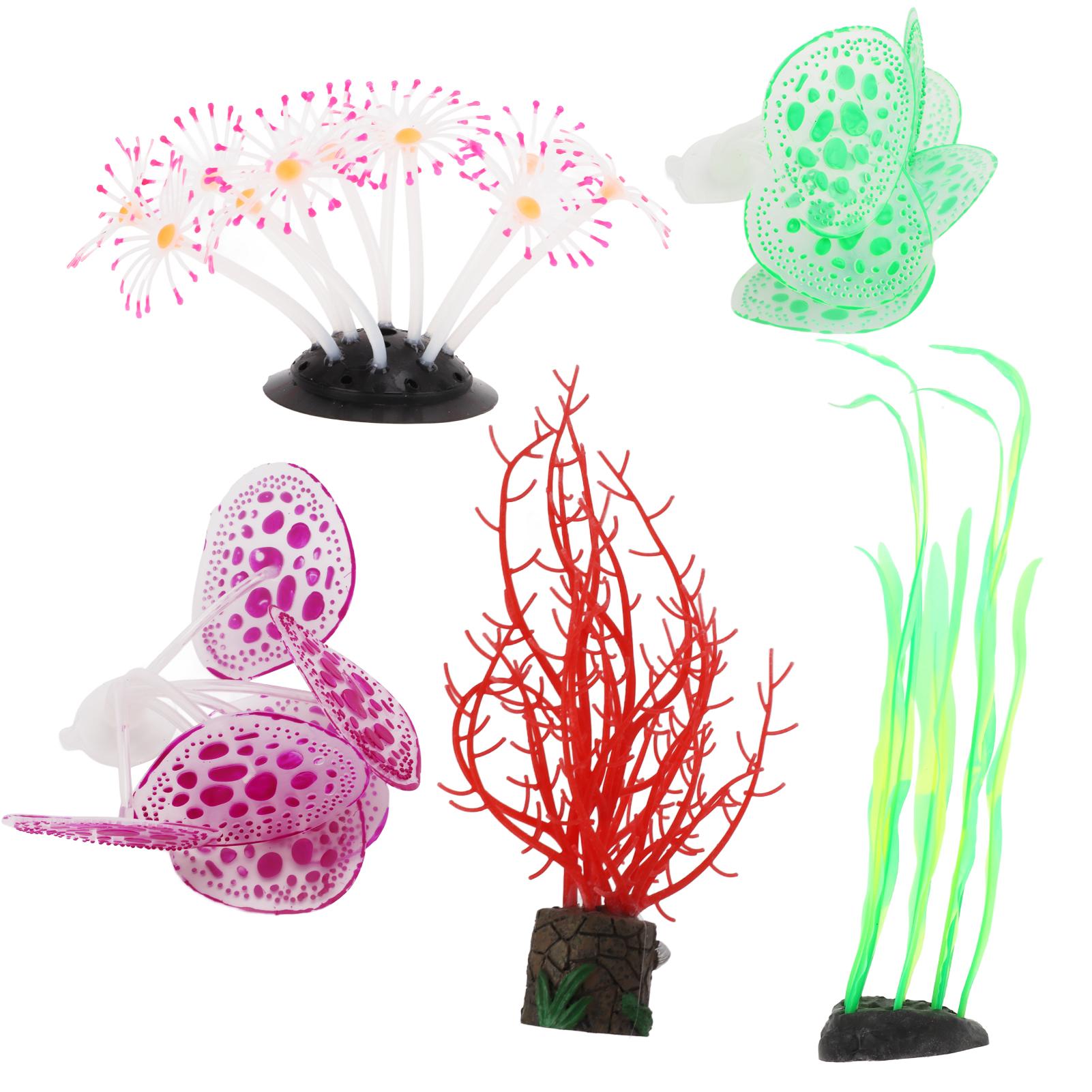 5pcs Silicone Coral Plant Decorations Glowing Artificial Ornament for Fish Tank Aquarium
5pcs Silicone Coral Plant Decorations Glowing Artificial Ornament for Fish Tank Aquarium