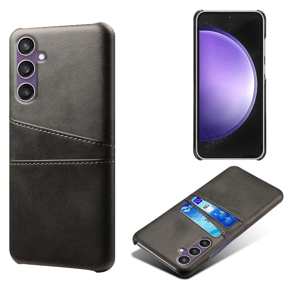 For Samsung Galaxy S23 FE Cover Dual Card Slots PU Leather+PC Phone Case Black
For Samsung Galaxy S23 FE Cover Dual Card Slots PU Leather+PC Phone Case Black