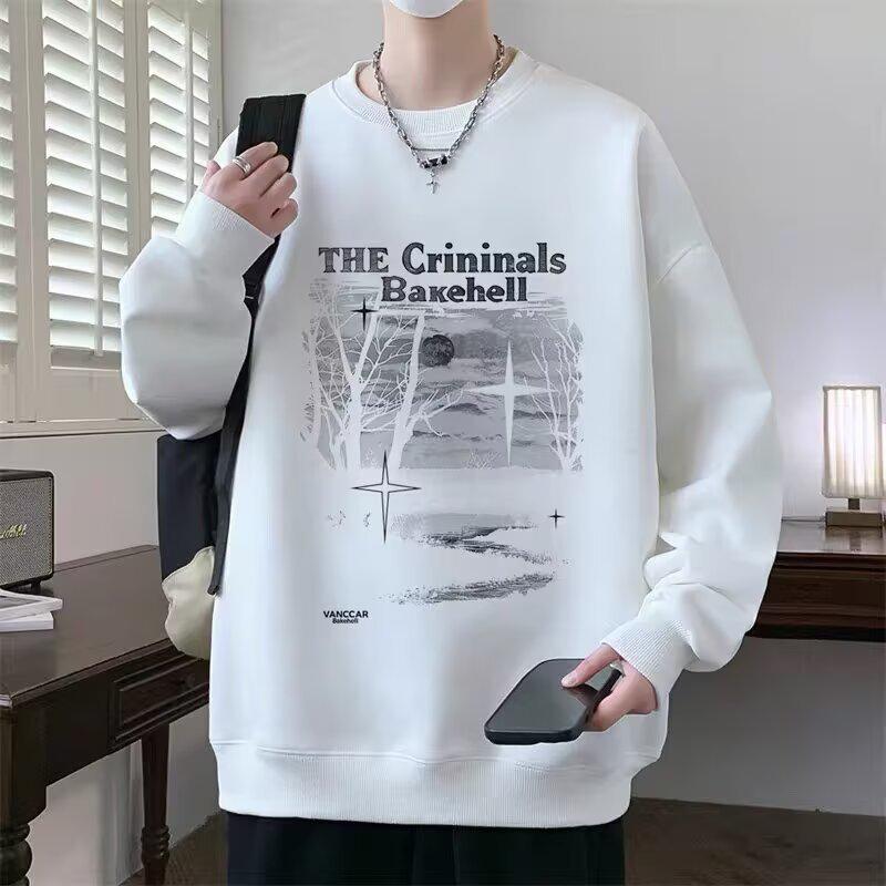 Men s Trendy Crewneck Cotton Fleece Jacket - Spring/Autumn, Loose Fit, No Hood XL білий
Men s Trendy Crewneck Cotton Fleece Jacket - Spring/Autumn, Loose Fit, No Hood XL білий