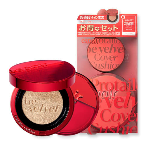Espore PRO TAILOR BE VELVET COVER CUSHION SPF34 PA++ PRO TAILOR BE VELVET COVER CUSHION (Body + Mini Cushion Planning Set No. 2 Ivory) Strong Coverage
Espore PRO TAILOR BE VELVET COVER CUSHION SPF34 PA++ PRO TAILOR BE VELVET COVER CUSHION (Body + Mini Cushion Planning Set No. 2 Ivory) Strong Coverage