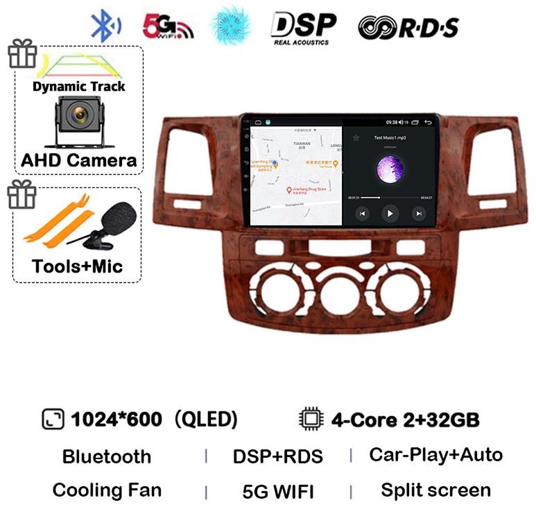 Android 14 Carplay Auto WIFI+4G Радио для Toyota Fortuner HILUX Revo Vigo 2007-2015 Стерео Авто Мультимедийный Видеоплеер GPS QLED
Android 14 Carplay Auto WIFI+4G Радио для Toyota Fortuner HILUX Revo Vigo 2007-2015 Стерео Авто Мультимедийный Видеоплеер GPS QLED