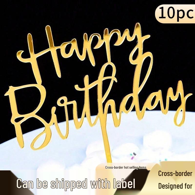 Large Acrylic Cake Topper Letter Inserts - 10-Pack Birthday Decoration Set Single Stick HP Cake Topper 10-Pack золотий
Large Acrylic Cake Topper Letter Inserts - 10-Pack Birthday Decoration Set Single Stick HP Cake Topper 10-Pack золотий