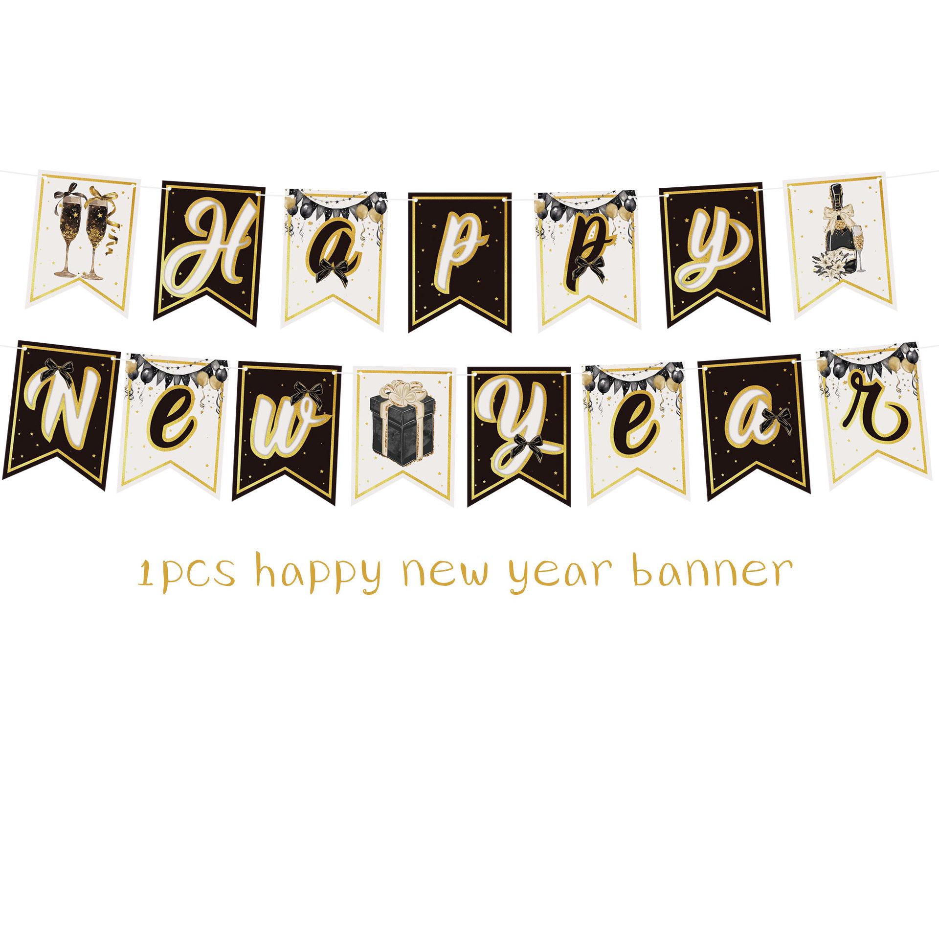 2026 New Year s Party Decoration Pull Flag - Black, Gold, Purple, Pink, Blue білий/чорний
2026 New Year s Party Decoration Pull Flag - Black, Gold, Purple, Pink, Blue білий/чорний