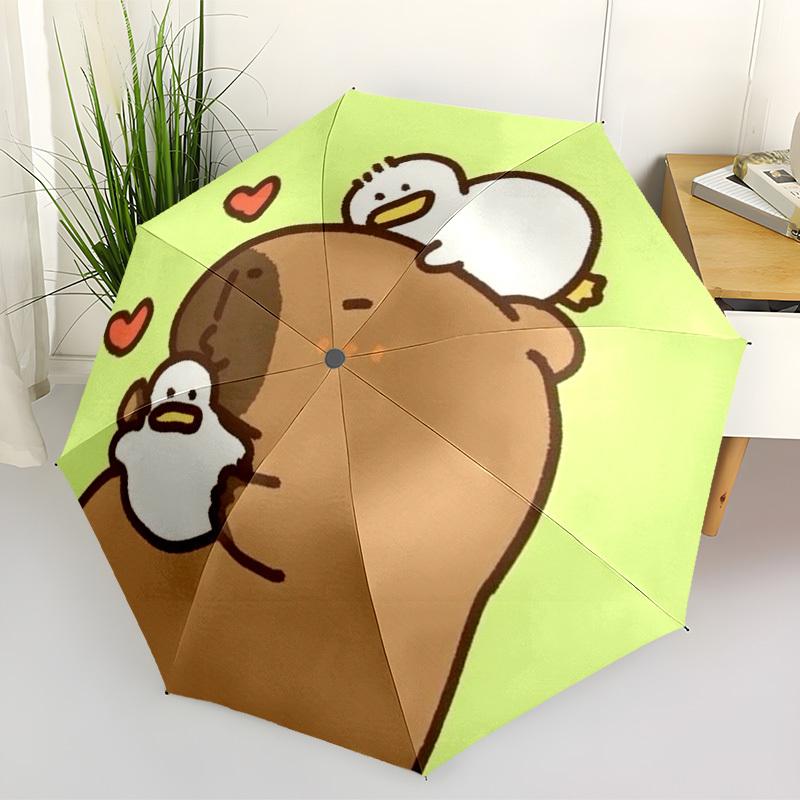 1pc Brown Capybara, Duckling Automatic Open/Close Umbrella, Folding Compact Umbrella with Lightweight Design for Women/Menyy251028218
1pc Brown Capybara, Duckling Automatic Open/Close Umbrella, Folding Compact Umbrella with Lightweight Design for Women/Menyy251028218