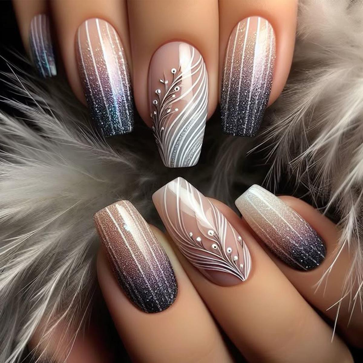 Переливающийся Градиент Звездное Небо Носимые Накладные Ногти – Instyle Glue Type
Переливающийся Градиент Звездное Небо Носимые Накладные Ногти – Instyle Glue Type