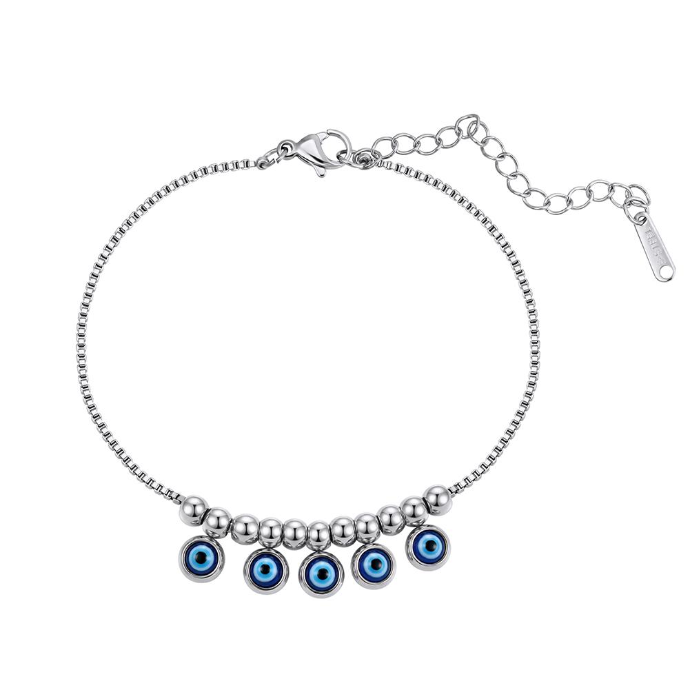 EFFIE QUEEN Ethnic Trendy Minimalist Stainless Steel Devil Eyes Necklace Round Blue Evil Eyes Pendant Necklace for Women STKN23
EFFIE QUEEN Ethnic Trendy Minimalist Stainless Steel Devil Eyes Necklace Round Blue Evil Eyes Pendant Necklace for Women STKN23
