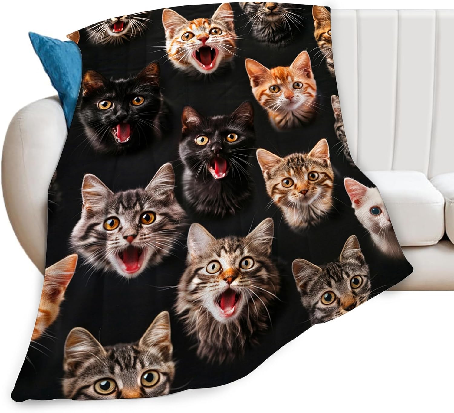 Funny Cats Throw Blanket - Soft, Warm, Cozy Fleece for Couch, Sofa, Bed - 50 x40 for Girls, Boys, Women, Men, Kids, Adults 70x100cm28x39in
Funny Cats Throw Blanket - Soft, Warm, Cozy Fleece for Couch, Sofa, Bed - 50 x40 for Girls, Boys, Women, Men, Kids, Adults 70x100cm28x39in