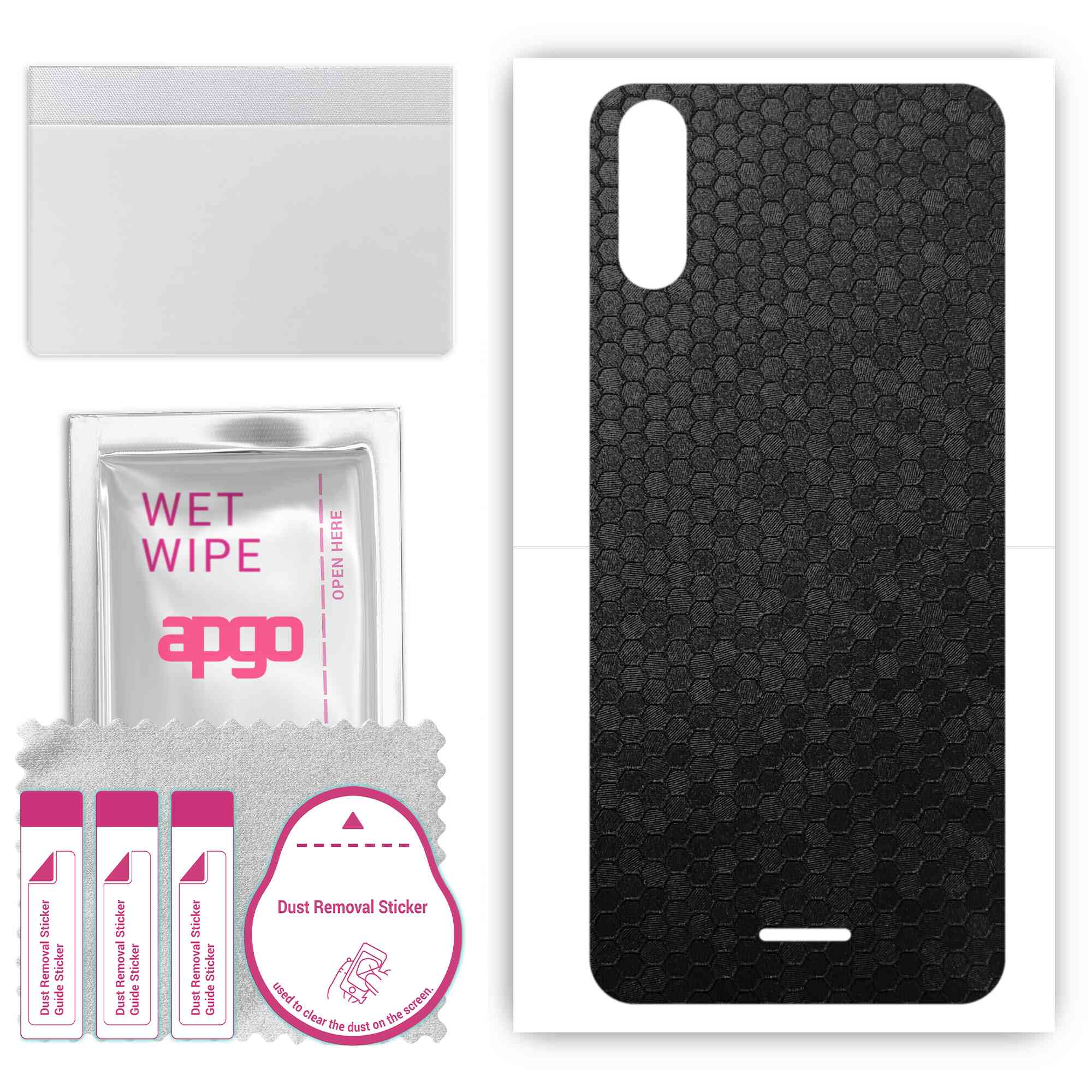 Apgo Protective Skin Sticker для задньої панелі, сумісної з Wiko Sunny 5 Lite, Wrap Film, Foil, Vinyl - Pattern Black Honeycomb
Apgo Protective Skin Sticker для задньої панелі, сумісної з Wiko Sunny 5 Lite, Wrap Film, Foil, Vinyl - Pattern Black Honeycomb