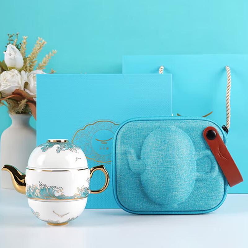 Yongfengyuan Haikuotiankong 4-Piece Ceramic Travel Tea Set
Yongfengyuan Haikuotiankong 4-Piece Ceramic Travel Tea Set