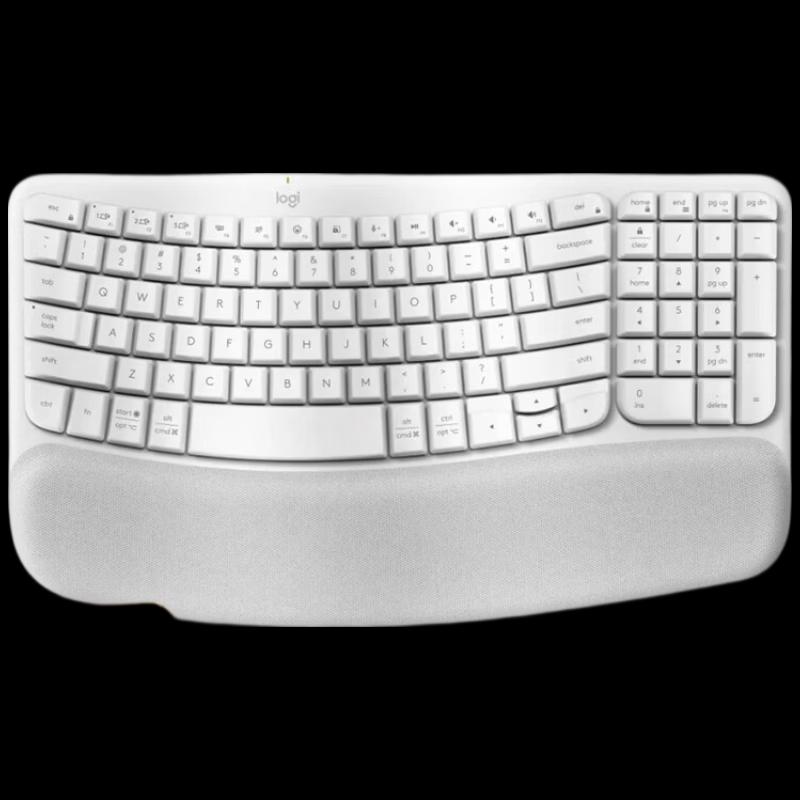 Logitech Wave Keys Wireless Ergonomic Keyboard
Logitech Wave Keys Wireless Ergonomic Keyboard
