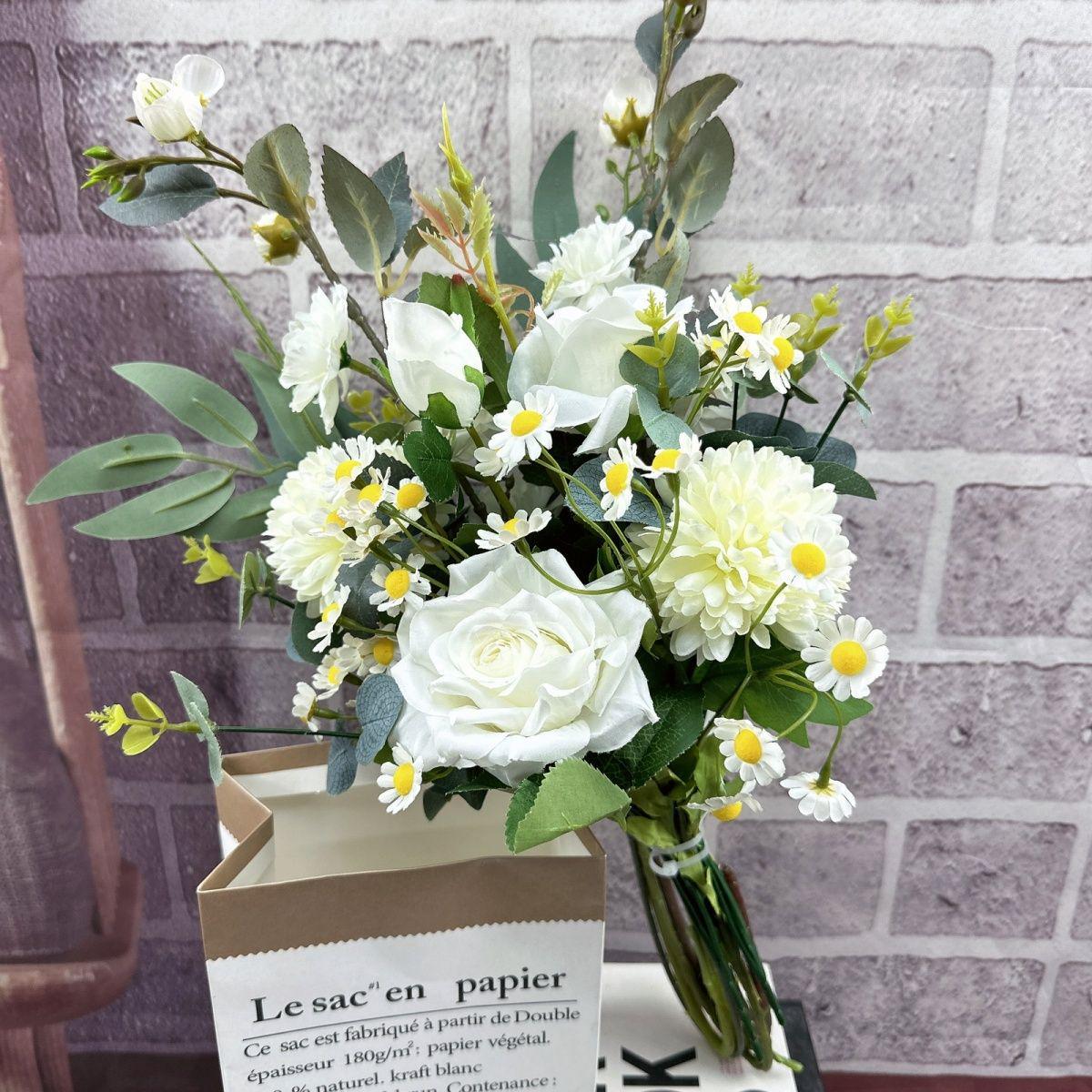 Luxury Large Artificial Flower Bouquet for Living Room – High-End Dried Flower Decor Daisy Bouquet (White)
Luxury Large Artificial Flower Bouquet for Living Room – High-End Dried Flower Decor Daisy Bouquet (White)