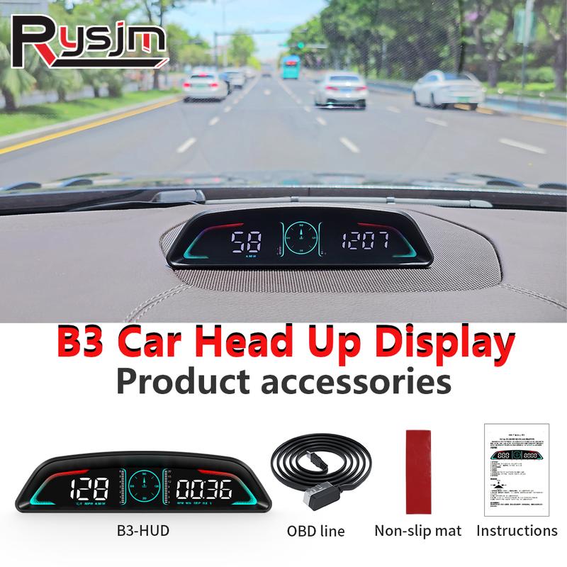 B3 Head Up Display OBD2 GPS Digtial HUD Car Gauge Speedometer Tachometer Water Temp Fuel Consumption Voltage Car Electronic
B3 Head Up Display OBD2 GPS Digtial HUD Car Gauge Speedometer Tachometer Water Temp Fuel Consumption Voltage Car Electronic