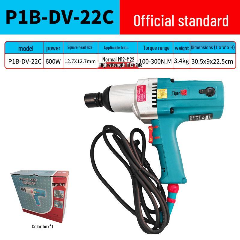 Tiger Roar 220V High Torque Electric Impact Wrench P1B-DV-22C
Tiger Roar 220V High Torque Electric Impact Wrench P1B-DV-22C