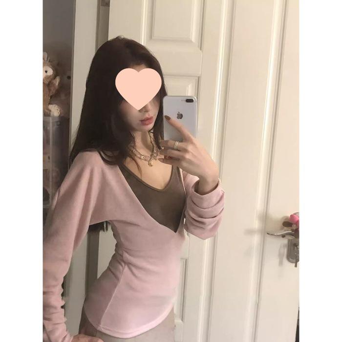 Xinwang V-Neck Long-Sleeve Women s T-Shirt, 260g Modal Cashmere Blend, Cut-to-Fit Design Medium
Xinwang V-Neck Long-Sleeve Women s T-Shirt, 260g Modal Cashmere Blend, Cut-to-Fit Design Medium