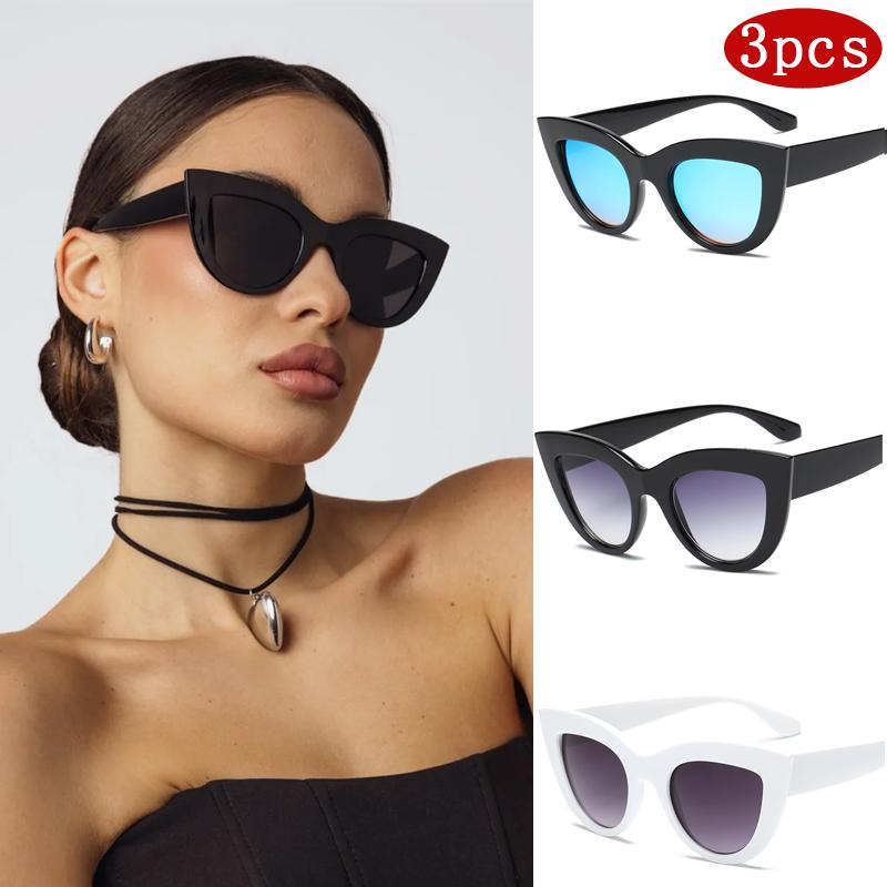 3pcs New Large Frame Cat s Eye Sunglasses Classic Women Gradient Design Sun Glasses Women s Outdoor Travel Eyewear UV400 show as picture
3pcs New Large Frame Cat s Eye Sunglasses Classic Women Gradient Design Sun Glasses Women s Outdoor Travel Eyewear UV400 show as picture