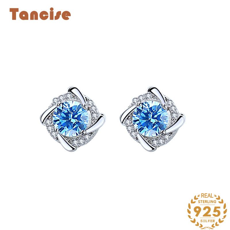 Срібні сережки Tancise 925 проби з цирконом Сережки-краплі для жінок Подарунки на весілля
Срібні сережки Tancise 925 проби з цирконом Сережки-краплі для жінок Подарунки на весілля