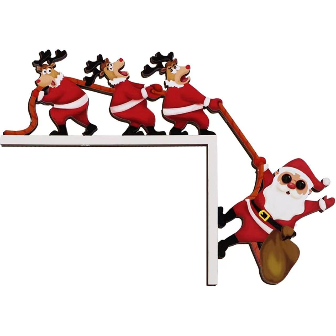 1PC Christmas Wooden Door Frame Decoration Creative Corner Door Frame Decoration Dwarf Santa Claus Pendant
1PC Christmas Wooden Door Frame Decoration Creative Corner Door Frame Decoration Dwarf Santa Claus Pendant