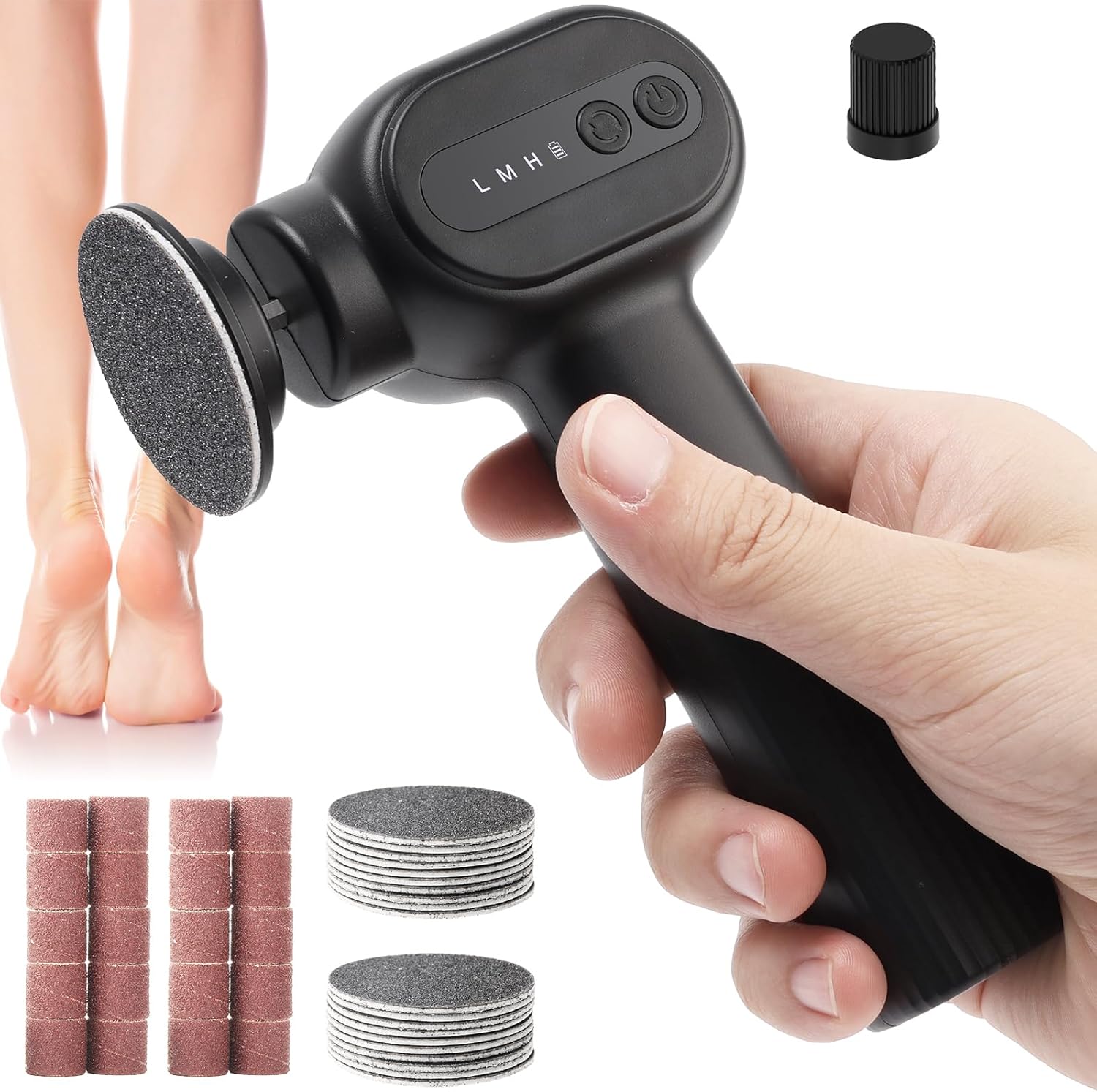 Remover for Feet, 2 in 1 Electric Foot File Grinder, Rechargeable Cordless Foot Scrubber for Dead Skin, United States
Remover for Feet, 2 in 1 Electric Foot File Grinder, Rechargeable Cordless Foot Scrubber for Dead Skin, United States