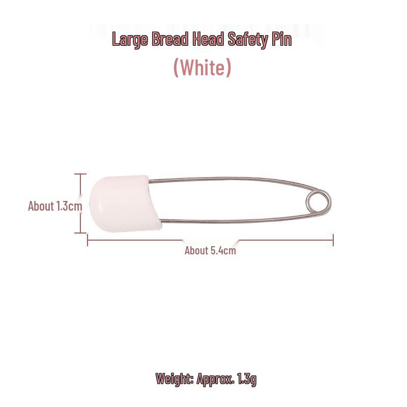 Non-Slip Anti-Fall Baby Safety Pin with Bread Head Design Large Pin
Non-Slip Anti-Fall Baby Safety Pin with Bread Head Design Large Pin