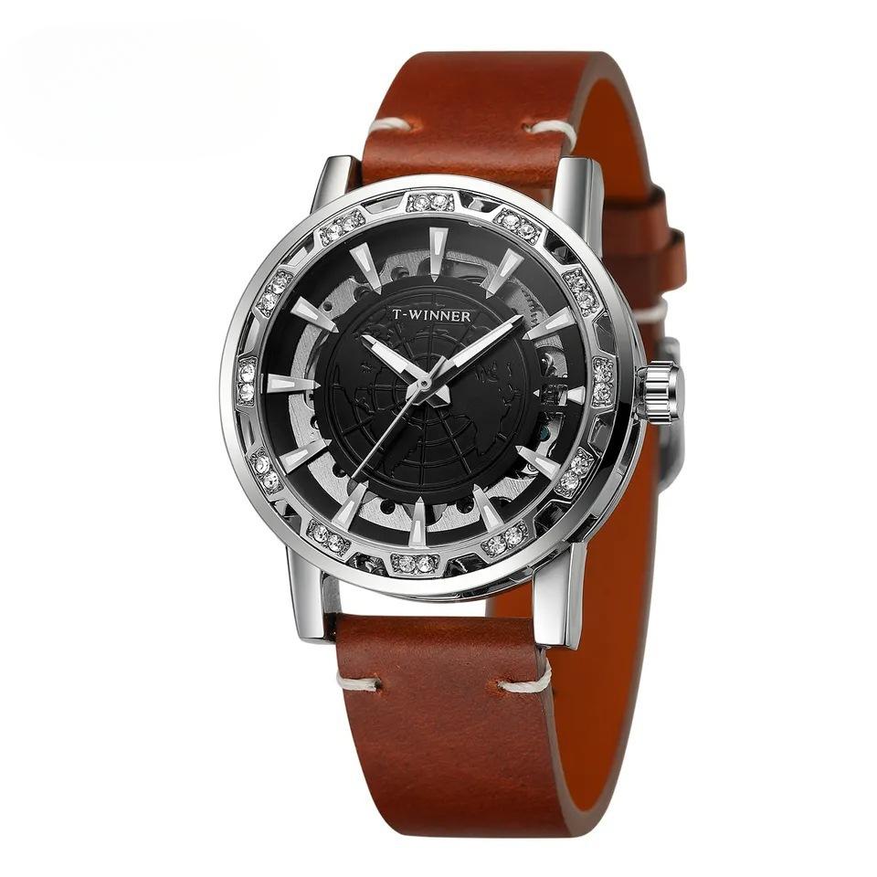 Мужские модные повседневные классические популярные механические часы с полым ручным управлением со стразами
Мужские модные повседневные классические популярные механические часы с полым ручным управлением со стразами