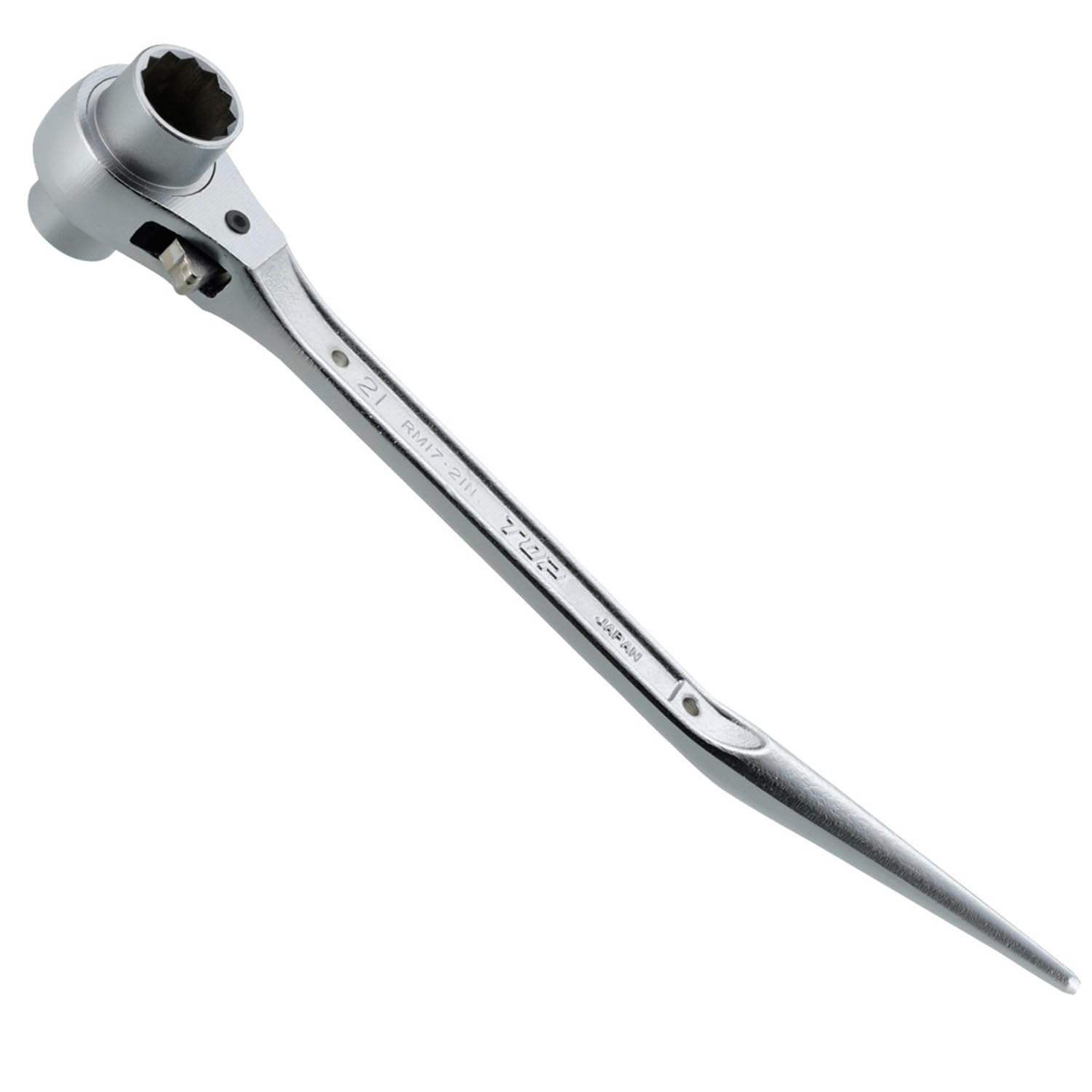 TOP Ratchet Curved Made in Japan (Tobi) Wrench, Type, Japan, Forged, Plated, 17x21mm, RM-17x21N-BT, Tsubame-Sanjo,
TOP Ratchet Curved Made in Japan (Tobi) Wrench, Type, Japan, Forged, Plated, 17x21mm, RM-17x21N-BT, Tsubame-Sanjo,