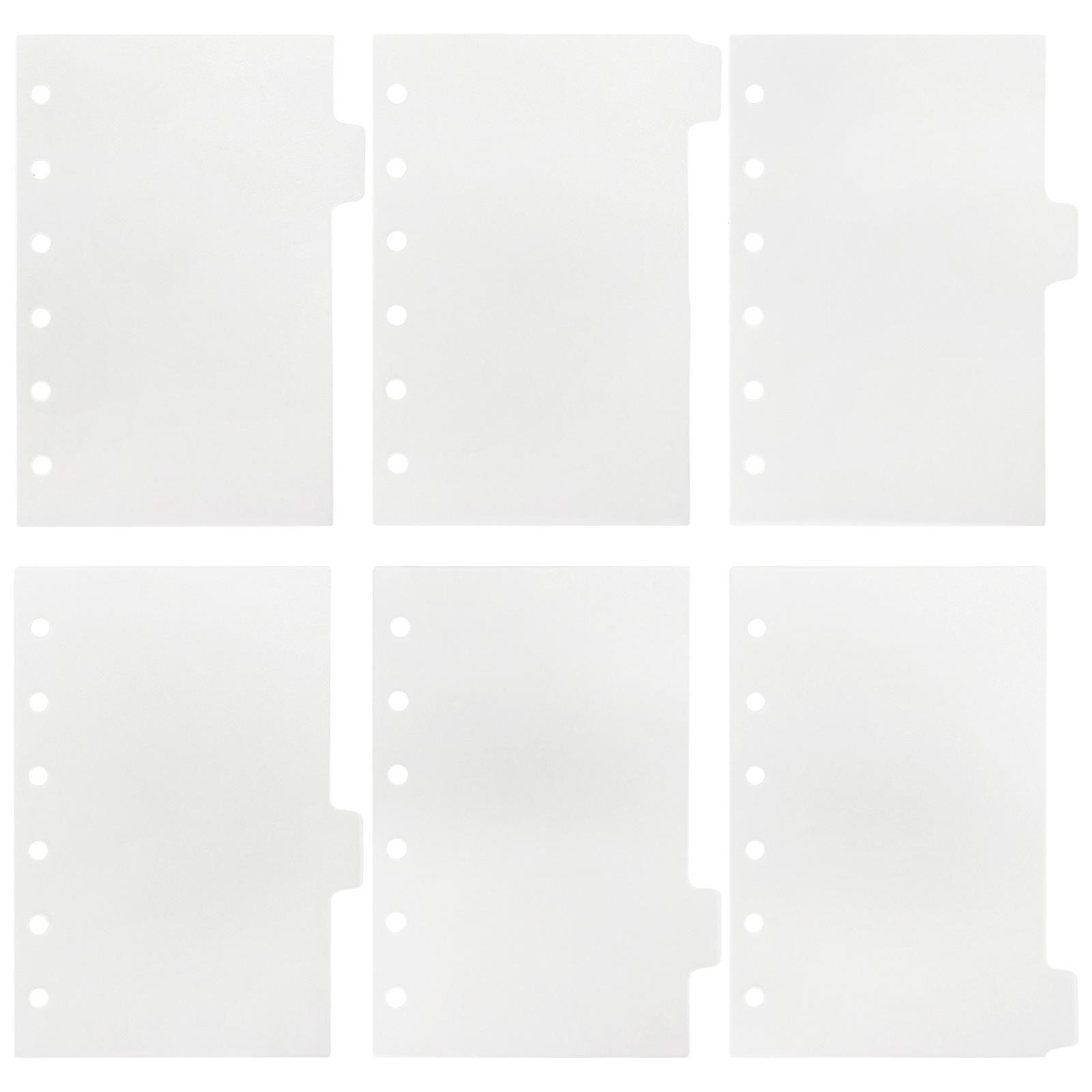 Transparent Paper Index Divider A5 A6 6 Holes For Binder Planner Notebook Stationery Notebook Paper Divider Accessories
Transparent Paper Index Divider A5 A6 6 Holes For Binder Planner Notebook Stationery Notebook Paper Divider Accessories