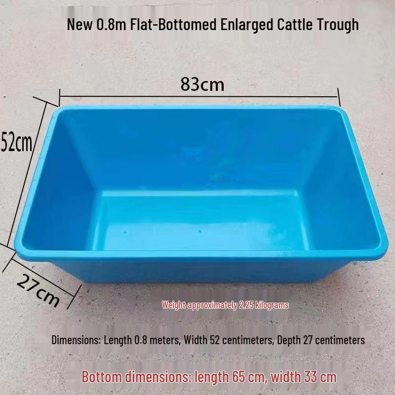 Thickened Flat Bottom Plastic Feed Trough for Livestock: Sheep, Pig, Cattle Feeding and Drinking Solutions
Thickened Flat Bottom Plastic Feed Trough for Livestock: Sheep, Pig, Cattle Feeding and Drinking Solutions
