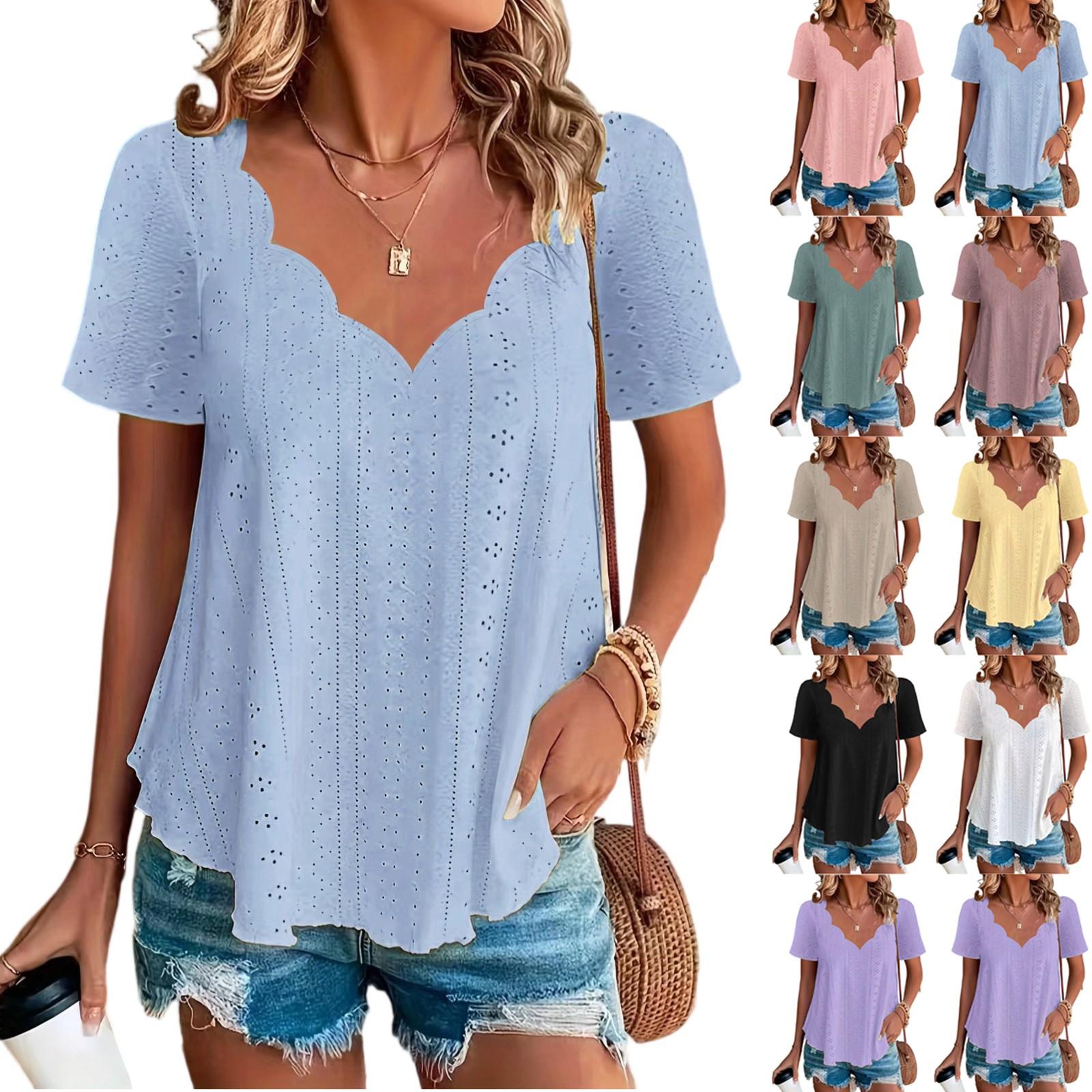 T Shirts For Women Pleated R-Neck Dressy Casual Blouses Printing Short Sleeve Summer Tops Loose Fit XXL
T Shirts For Women Pleated R-Neck Dressy Casual Blouses Printing Short Sleeve Summer Tops Loose Fit XXL